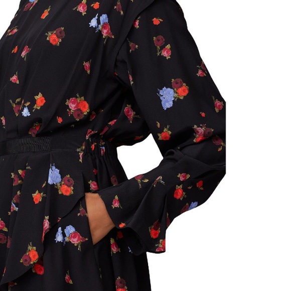 Jason Wu Silk Floral Blouson Dress, Sz 8 - Picture 5 of 11